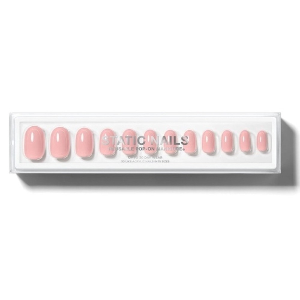 Static Nails Reusable Pop-On Manicures (Jet Setter Round) Brand New in Box!!